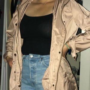 brown/taupe military wind breaker jacket